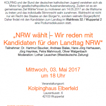 NRW wählt – Wir reden mit Kandidaten für den Landtag NRW